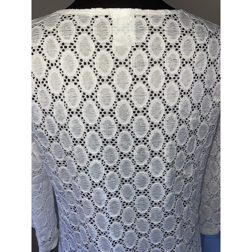 Kona Sol Swim Cover‎ Up White Eyelet Womens Sz M - Picture 2 of 4